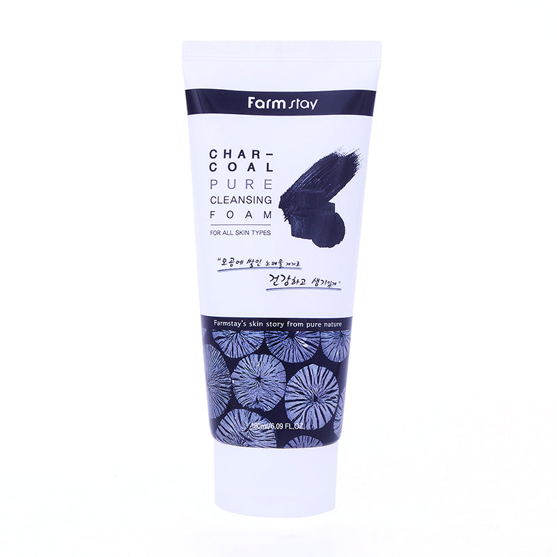 Farm stay Pure Cleansing Foam Charcoal 180ml-0