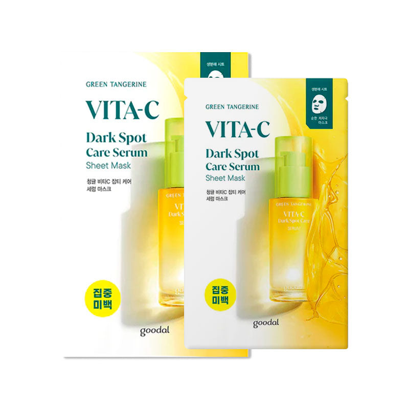 Goodal Green Tangerine Vita C Dark Spot Care Serum Sheet Mask 28g-0