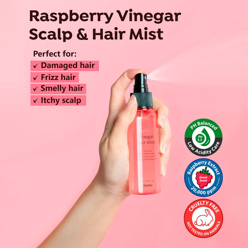 APIEU Raspberry Vinegar Hair Mist 105ml-2