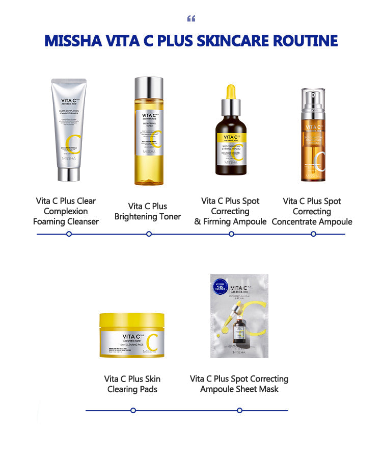 MISSHA Vita C Plus Spot Correcting Ampoule Sheet Mask 26ml-7